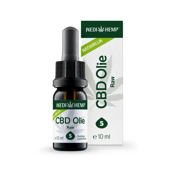 Wedihemp Raw 5% CBD olie 10ml