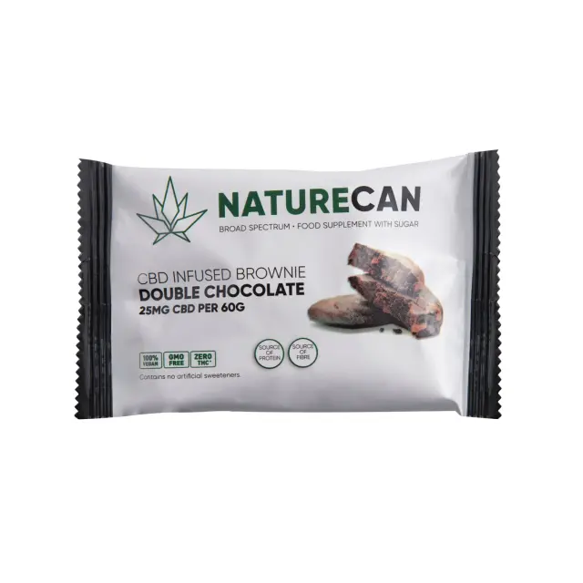 naturecan cbd infused brownie dubbele chocolade.