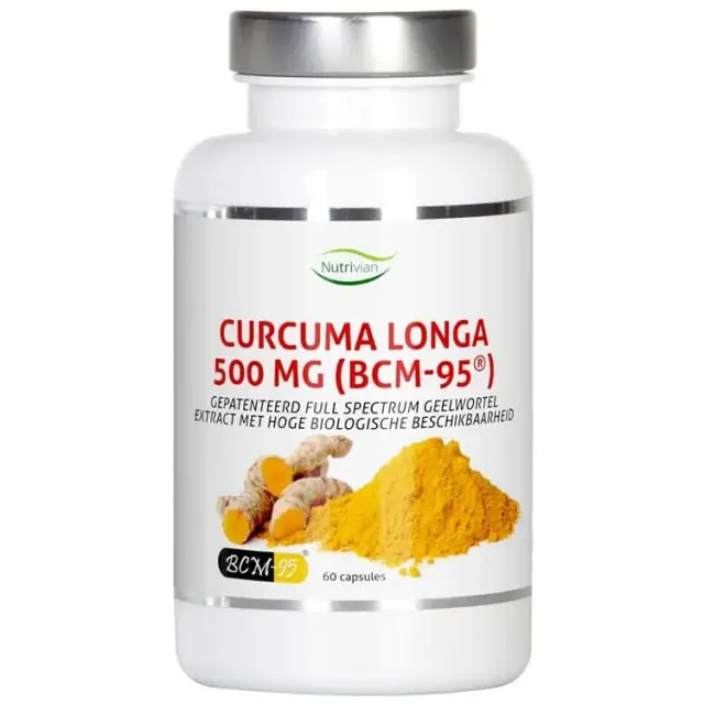 een fles curcuma longa.