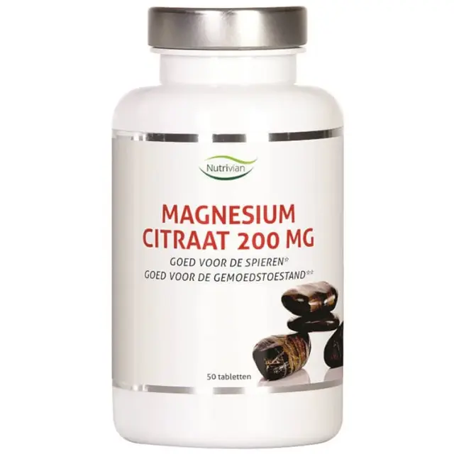 een flesje magnesiumcitraat 200mg.