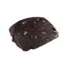 een close-up van een chocoladekoekje op een witte achtergrond. miniatuur