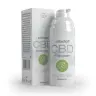 een fles cbd-crème naast een doos. miniatuur