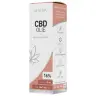 een doos cbd-olie op een witte achtergrond. miniatuur