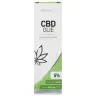 een tube cbd-olie op een witte achtergrond. miniatuur
