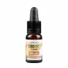 Een 10ml flesje Renova - CBD olie 5% voor honden, met een zwarte druppeldop en een oranje label, bevat 500mg CBD. miniatuur