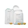 Een potje Cibdol 2.0 - 40% CBD capsules (66 mg CBD - 60 stuks) met de verpakking en drie capsules op de voorgrond. miniatuur