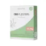 Doos met Renova CBD-pleisters, gelabeld "Back in Balance", met een dosering van 64 mg. Bevat 32 pleisters, in totaal 2048 mg hennepextract met CBD. miniatuur
