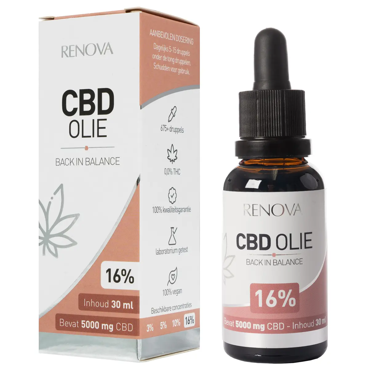 CBD olie 16% van Renova (30 ml)