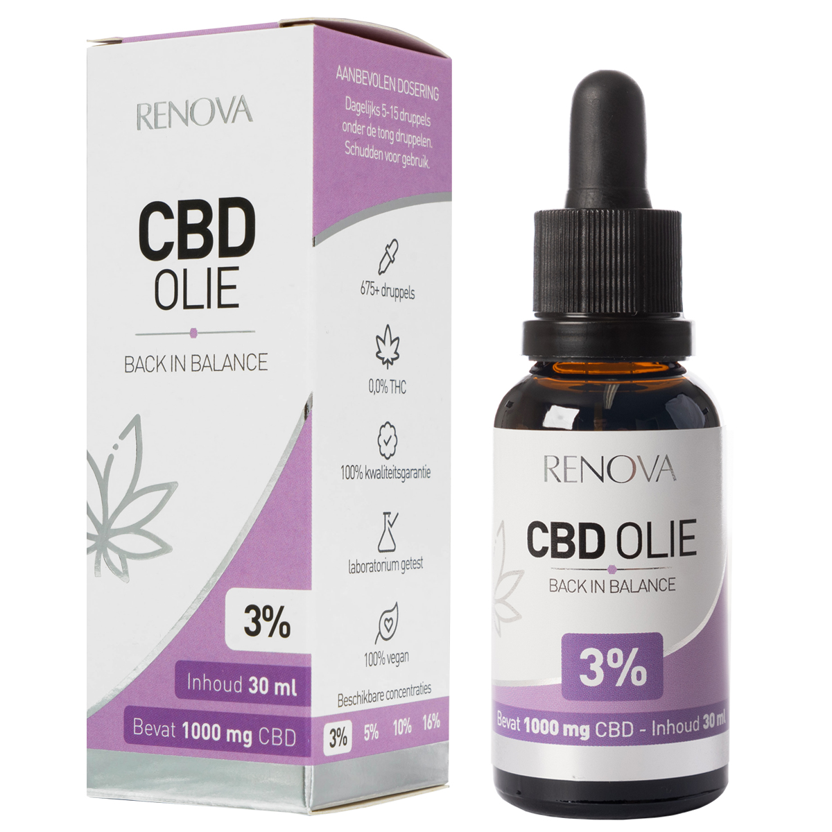 CBD olie 3% van Renova (30ml)