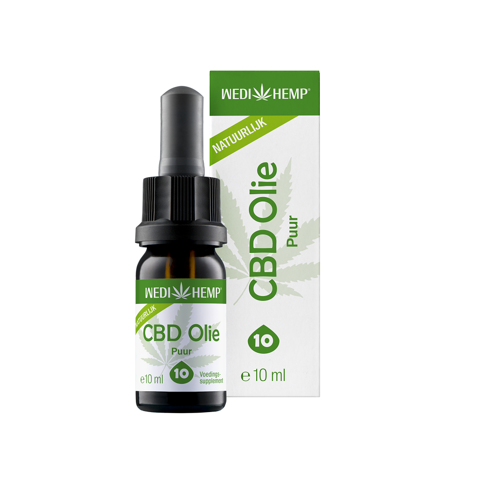 CBD Olie Puur 10% van Wedihemp (10ml) – Milde smaak
