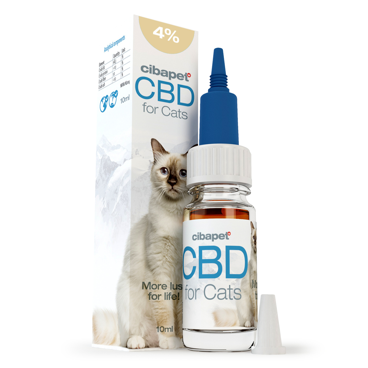 CBD olie 4% voor katten van Cibapet (10ml) – THT datum 02-2022
