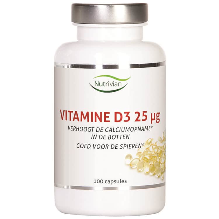 Vitamine D3 van Nutrivian (100 stuks)