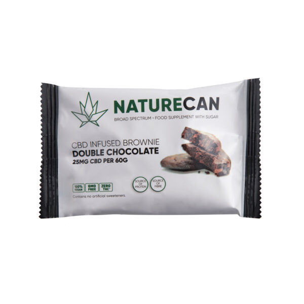naturecan cbd infused brownie dubbele chocolade.