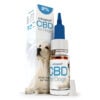 een flesje cbd voor honden naast een doosje cbd drops.