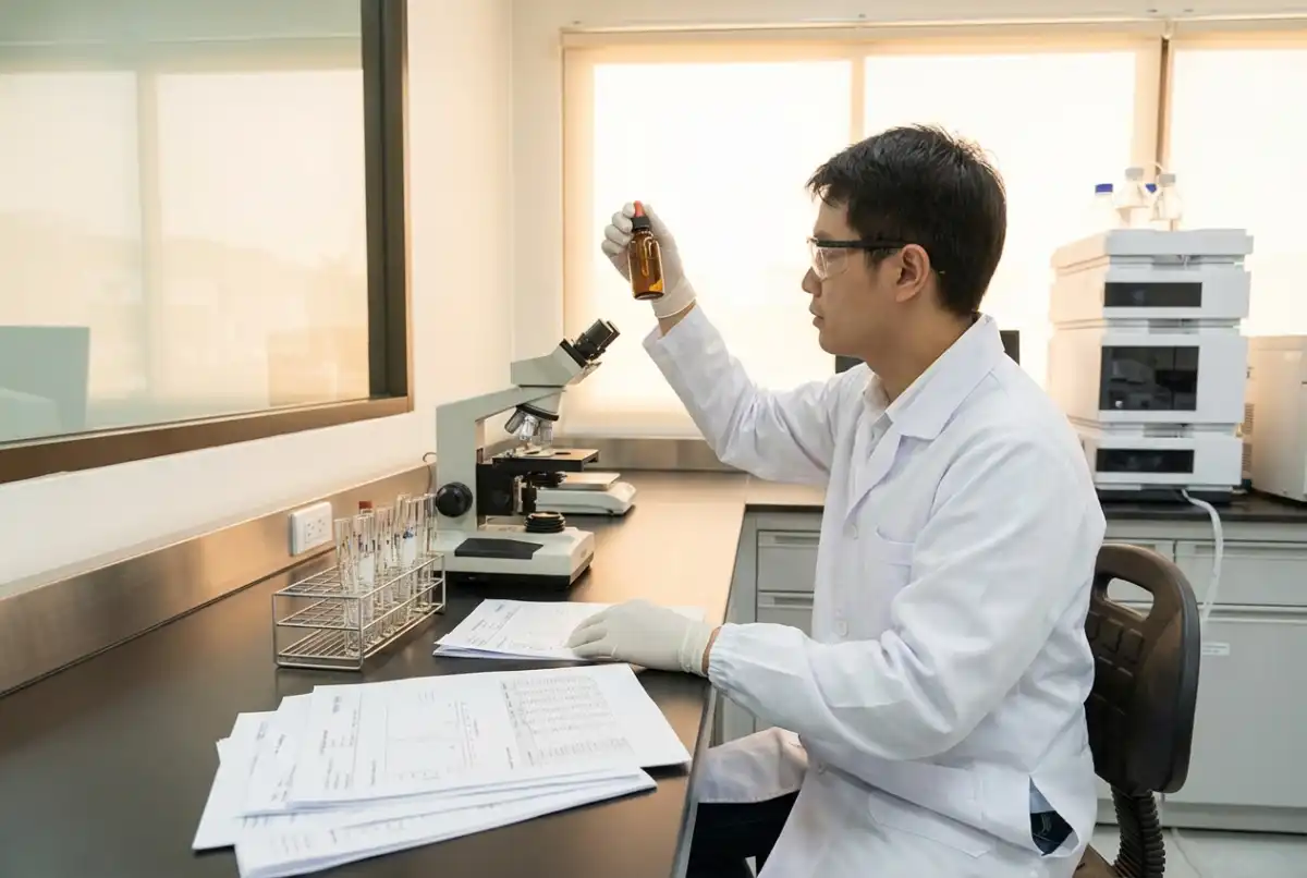 Laboratoriumtest CBD olie veiligheid